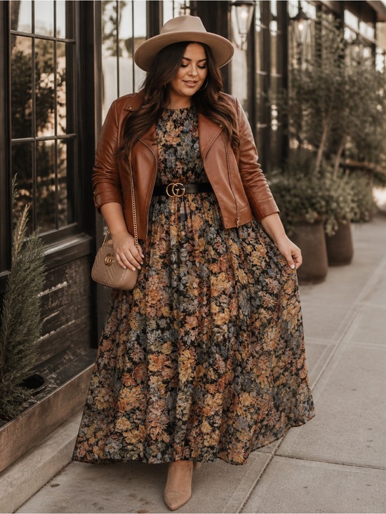 Modcloth Dresses & Skirts - ModCloth Floral Smocked Maxi Dress 1X | Boho/Cottagecore Long Sleeve |Warm Tones